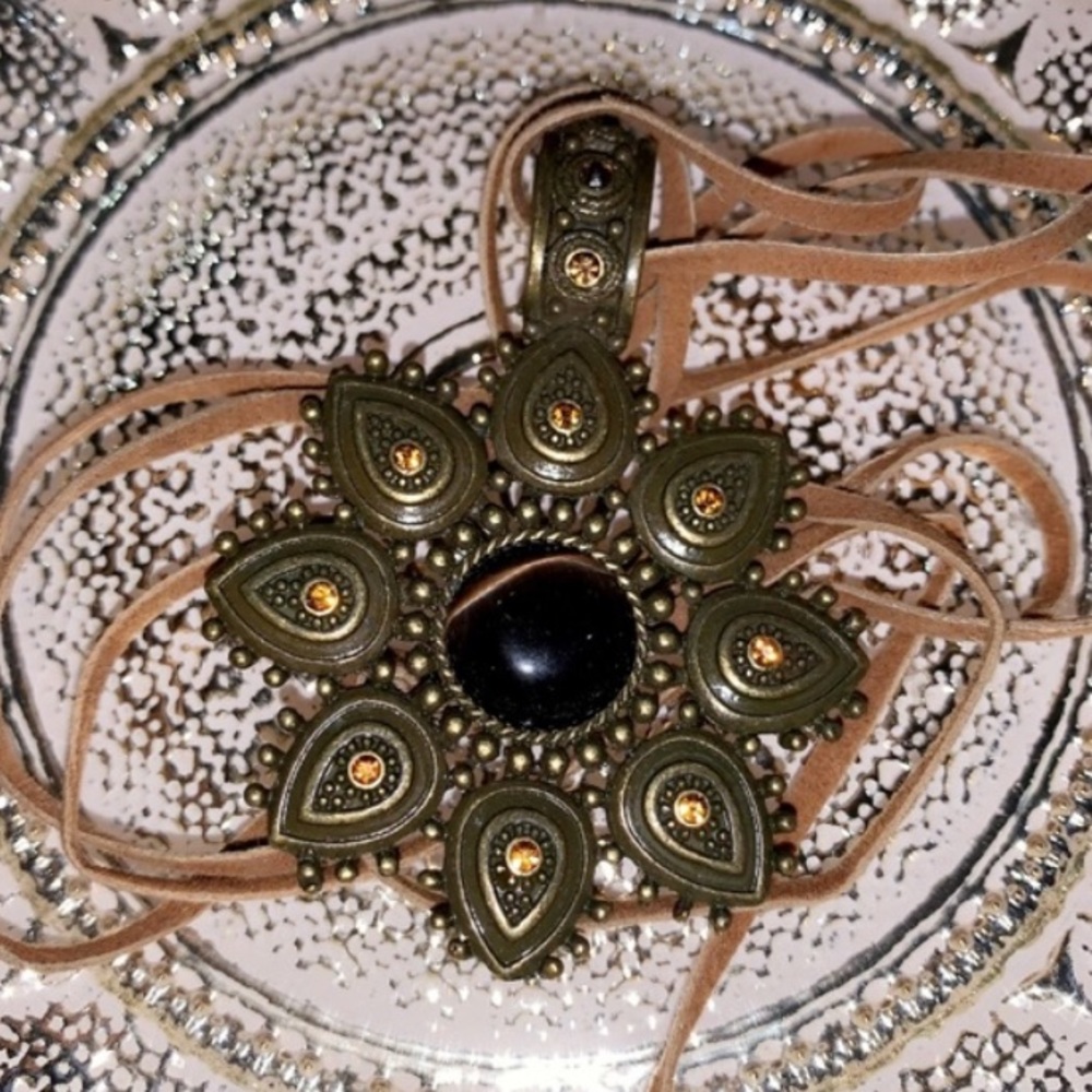 AE Pendant with Leather Strap